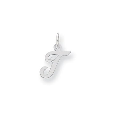 Sterling Silver Small Slanted Block Initial H Charm 0.6in long Sterling Silver Small Slanted Block Initial H Charm 0.6in long